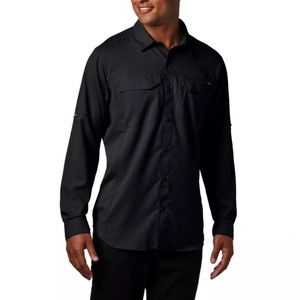Columbia Black Silver Ridge Lite Trail Shirt 2X Tall